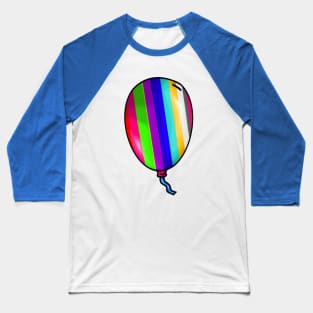 Pride Colors of the Rainbow Balloon - Colorful Baseball T-Shirt